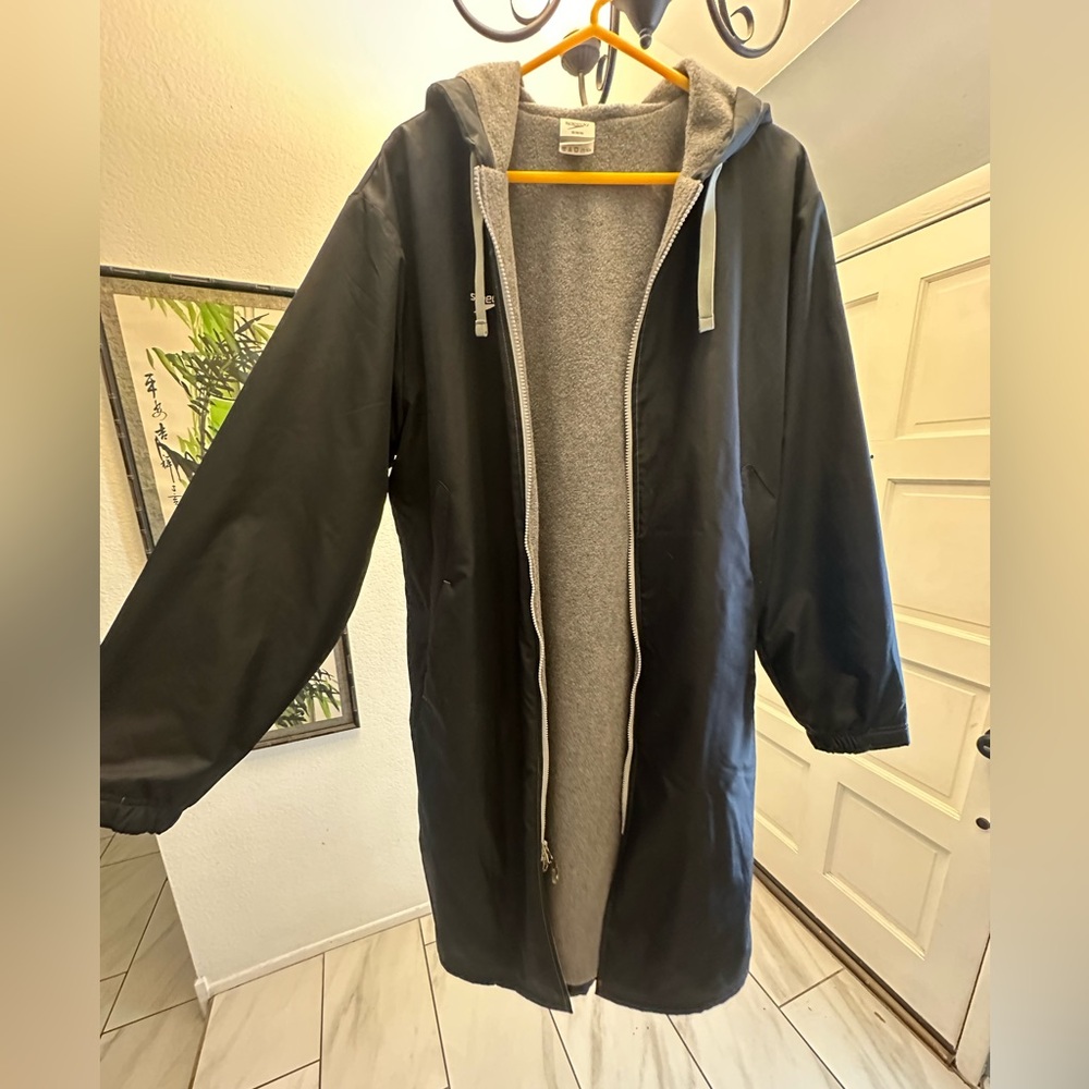 Speedo Gray Fleece Parka